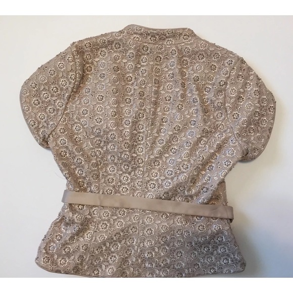 JS Collections Sz 6 Gold Beaded Jacket - Picture 8 of 8